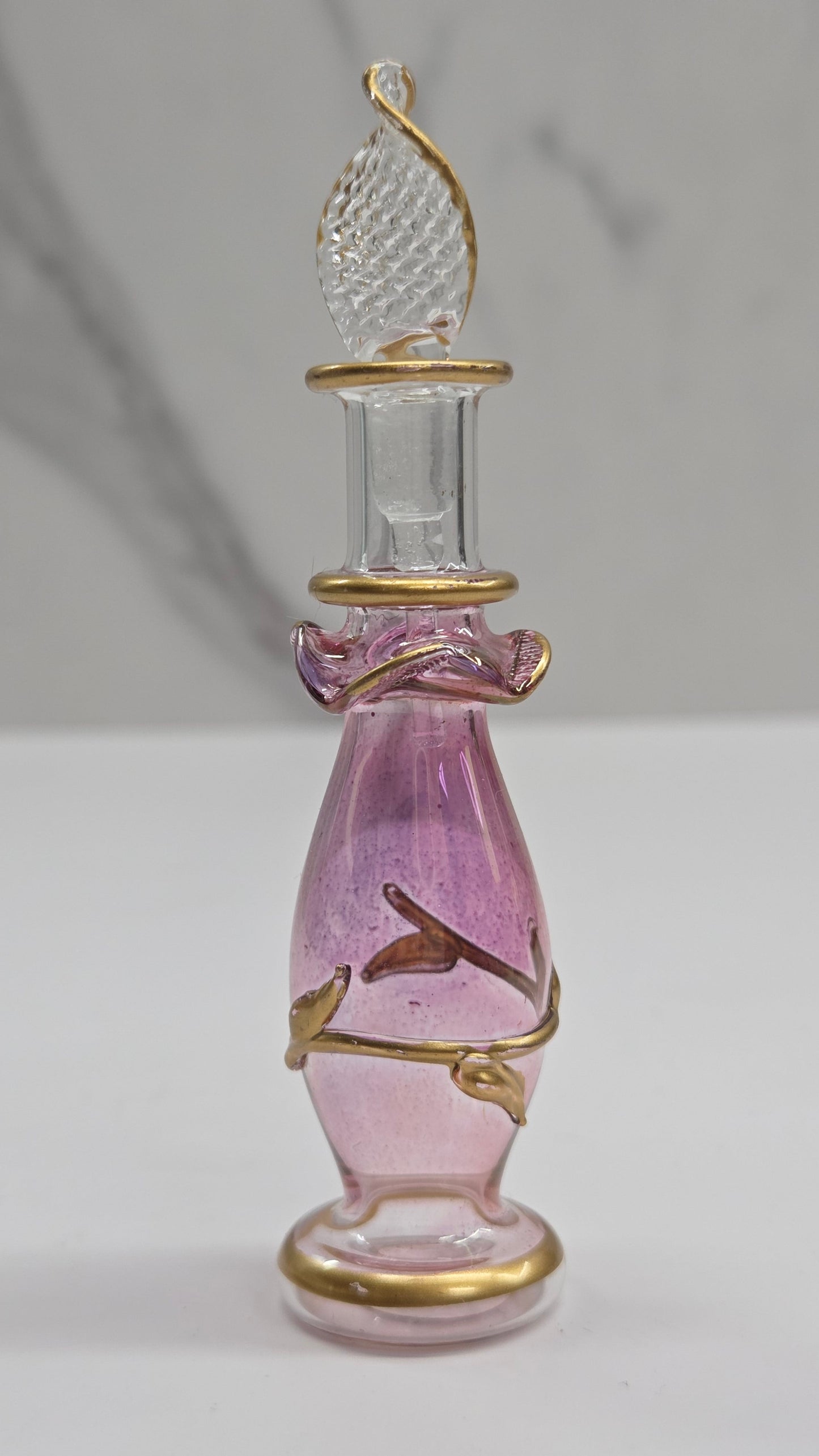Egpytian blown glass perfume bottle