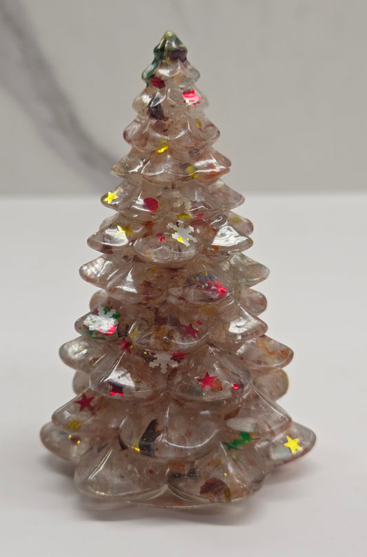 Resin & crystal chip Christmas tree
