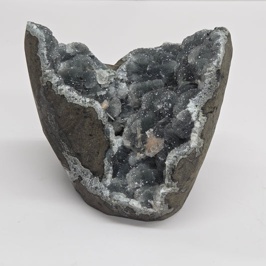 Apophyllite on Chalcedony & Stillbite