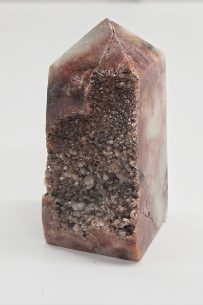 Red Drusy tower & freeform