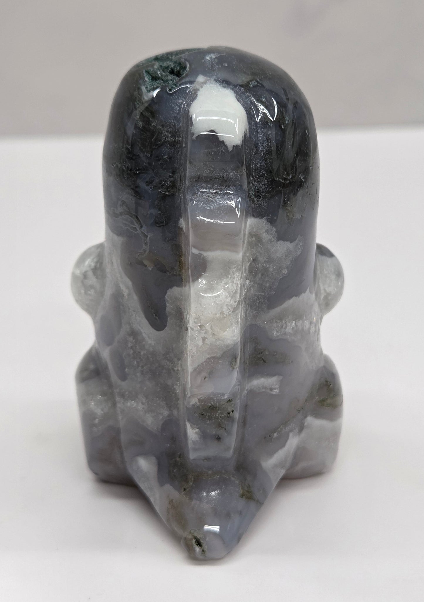 Chubby belly dino - Moss Agate (medium)