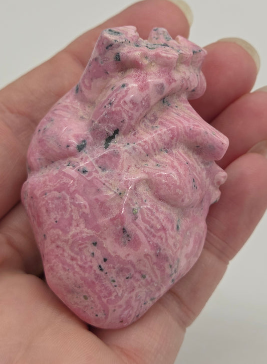 Peru Rhodochrosite anatomical heart