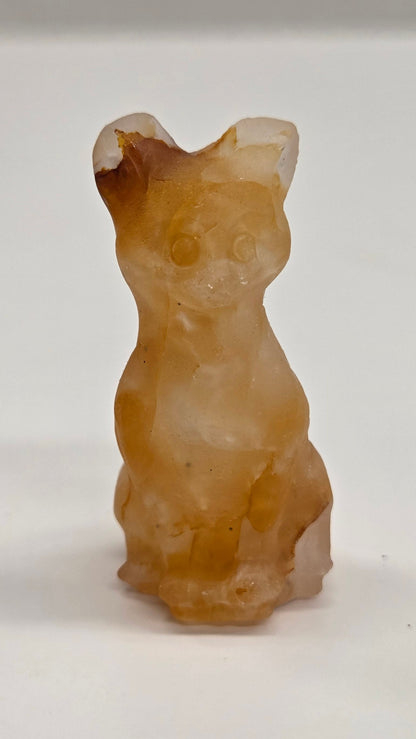 Cat/kitty carving - sitting tall