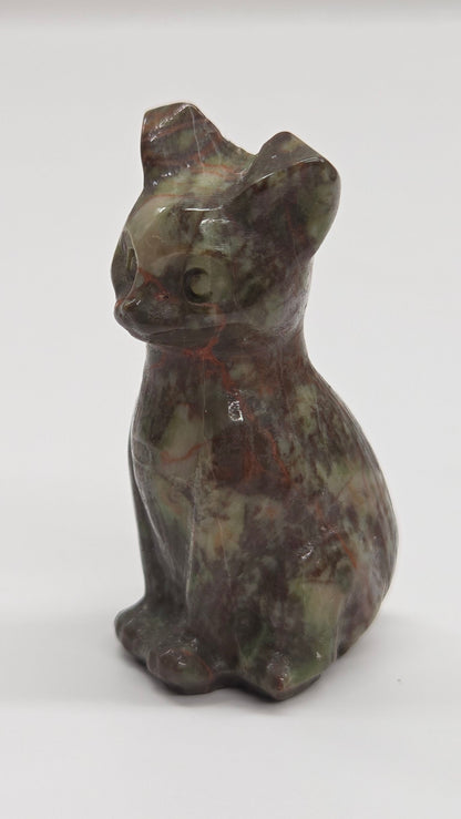 Cat/kitty carving - sitting tall