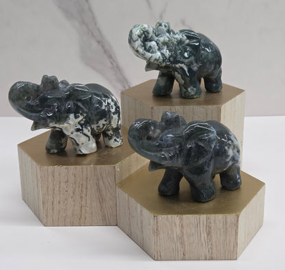 Elephant - Moss Agate (L)