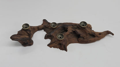 Driftwood sphere holder