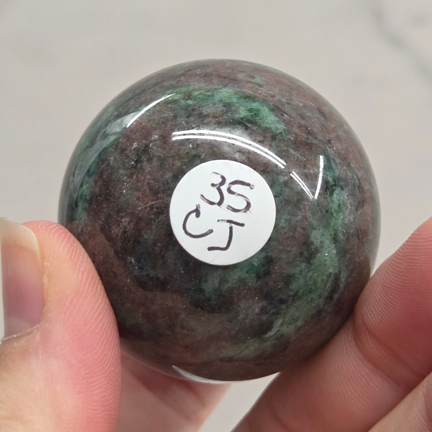 Green & Red Aventurine sphere