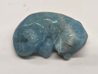 Sleeping dog carving