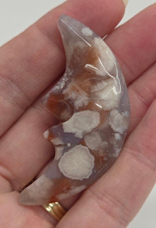 Flower Agate moon