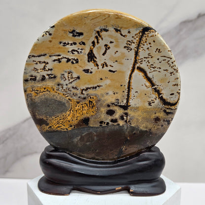Picture Jasper slab on stand