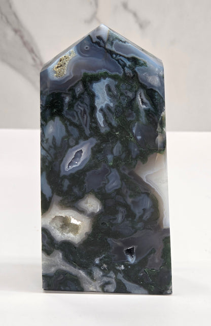 Moss Agate statement tower
