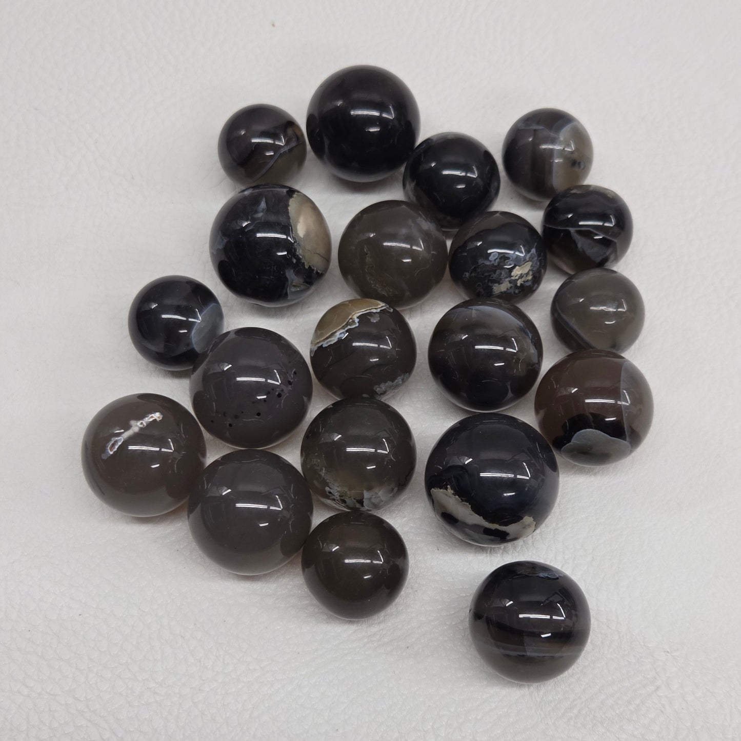 Volcano Agate spheres (mini)