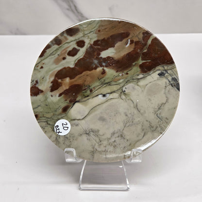 Picture Jasper large round/trivet