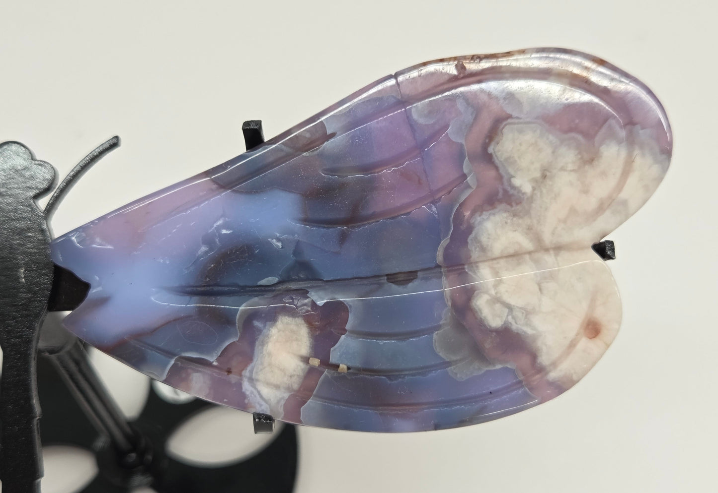 Wings - Blue Flower Agate dragonfly