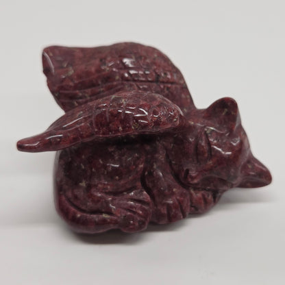 Cat/kitty carving - angel cat (L)