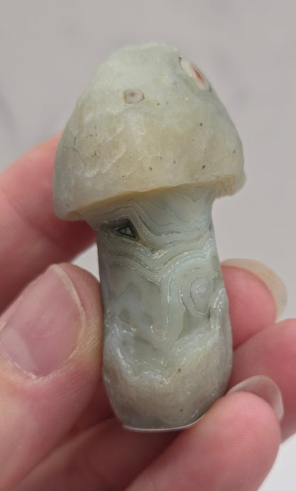 Gobi Agate mushroom carvings