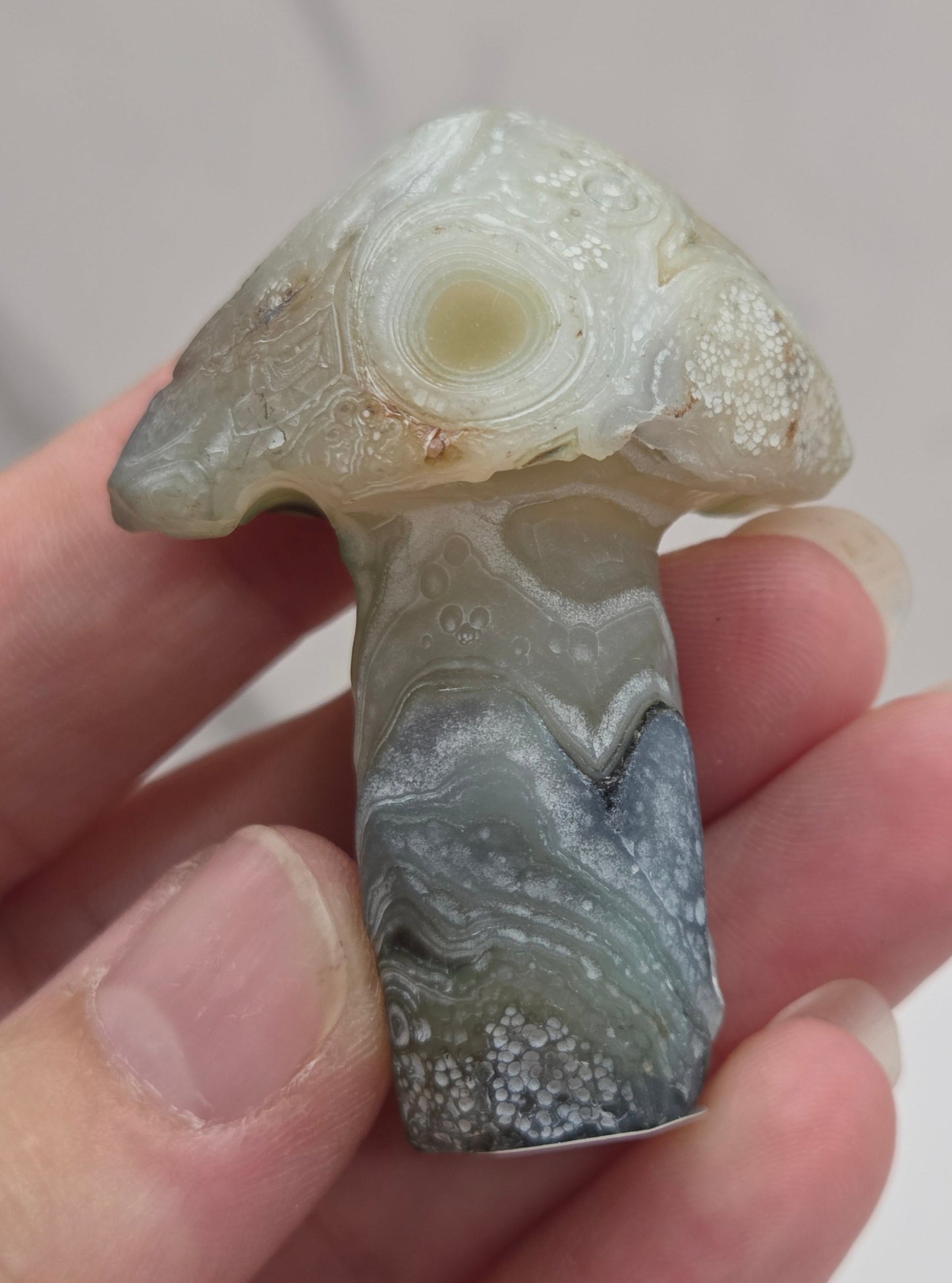 Gobi Agate mushroom carvings