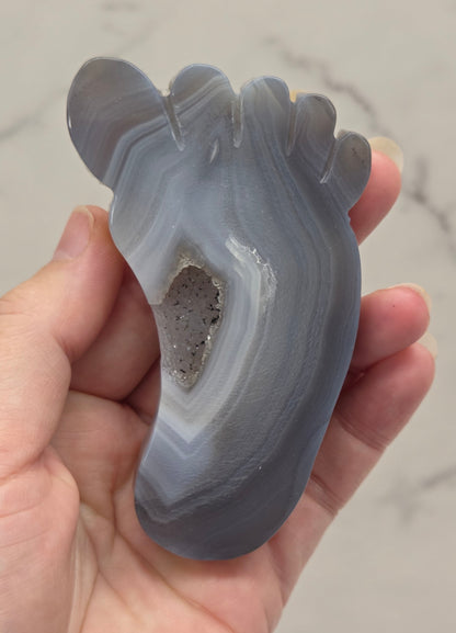 Drusy Agate foot carvings