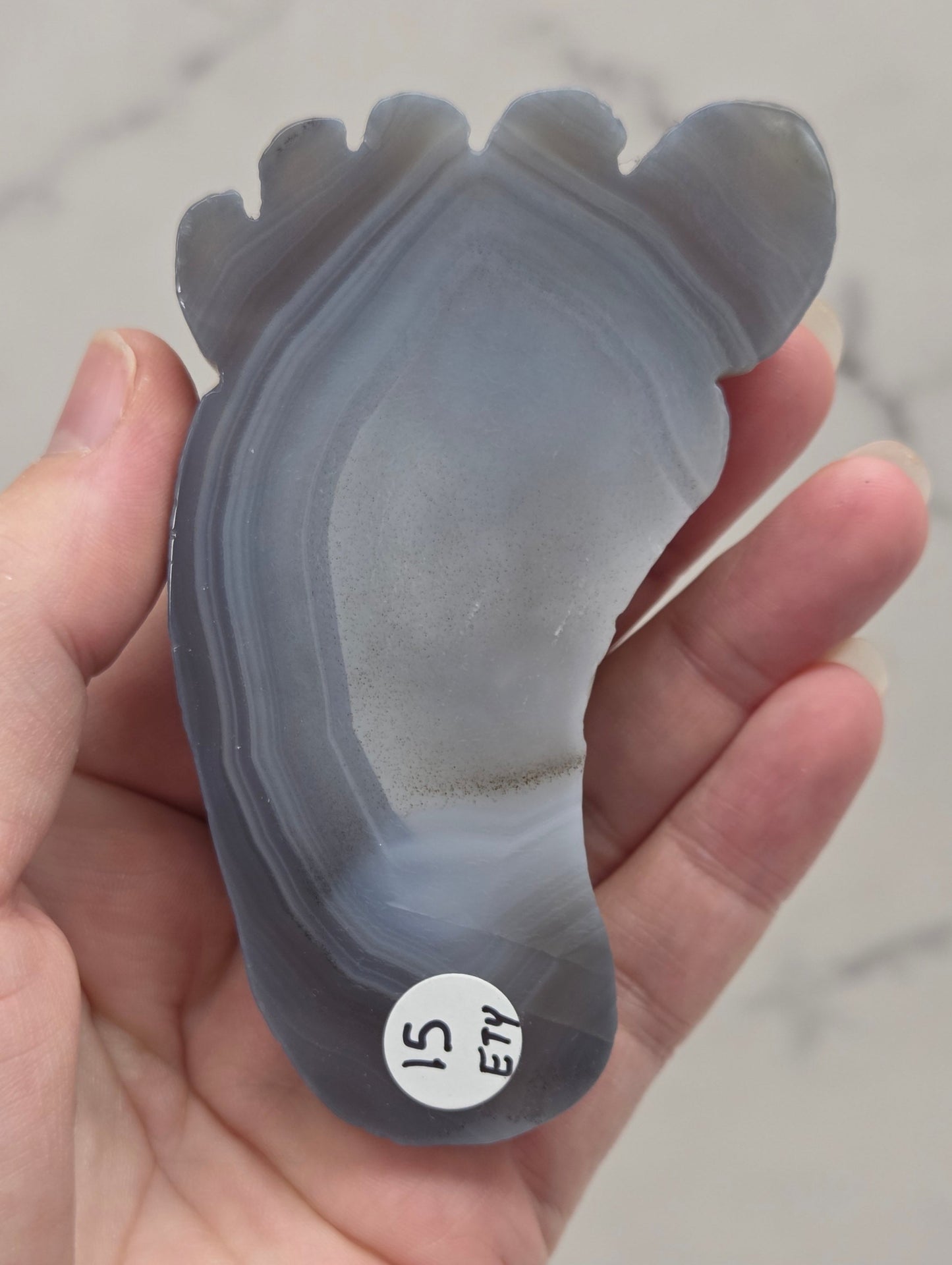 Drusy Agate foot carvings