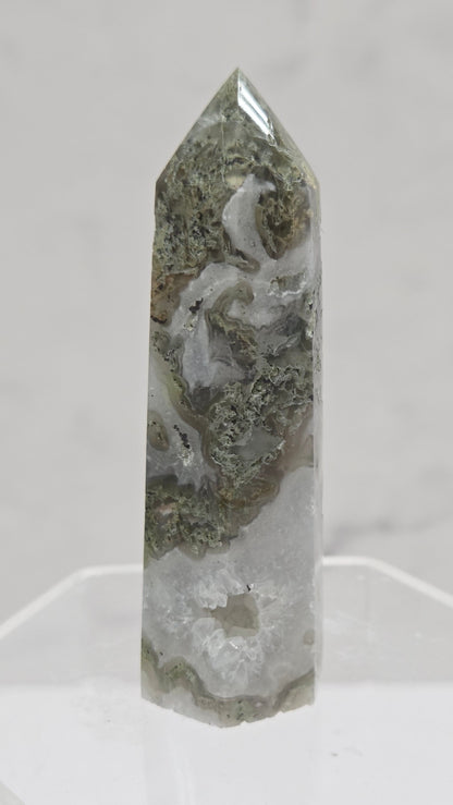 Moss Agate tower (6 sided)