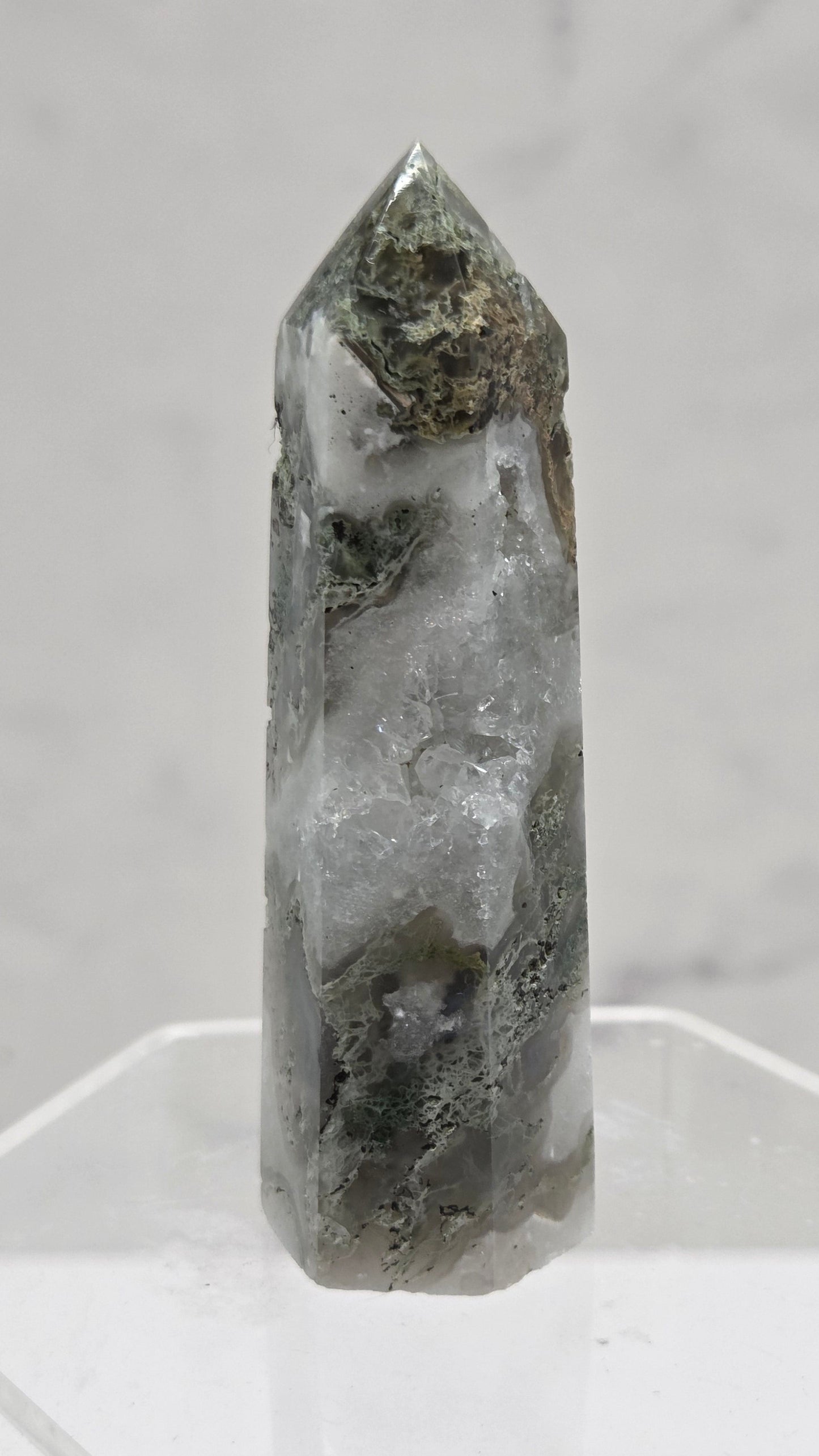 Moss Agate tower (6 sided)