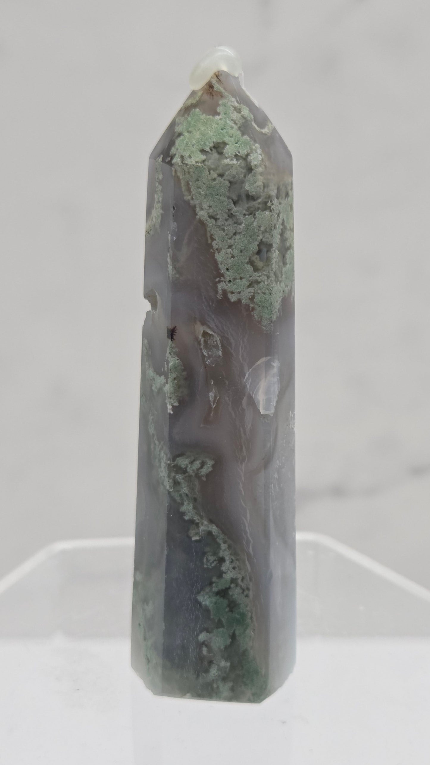 Moss Agate tower (6 sided)
