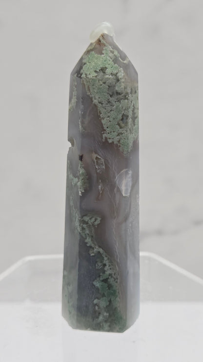 Moss Agate tower (6 sided)