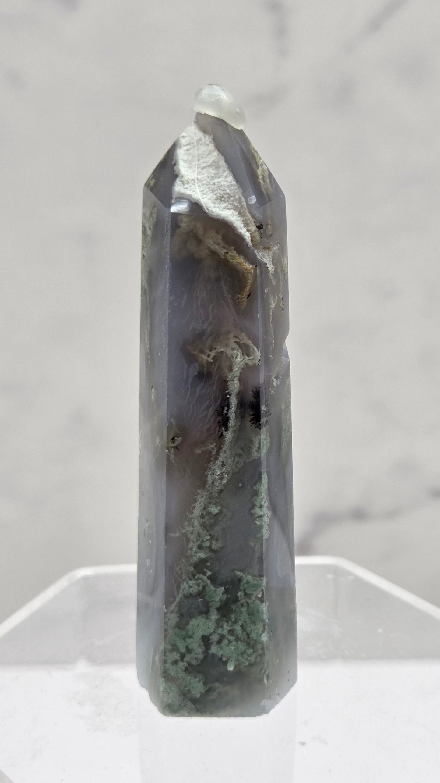 Moss Agate tower (6 sided)