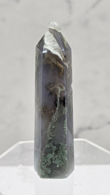 Moss Agate tower (6 sided)