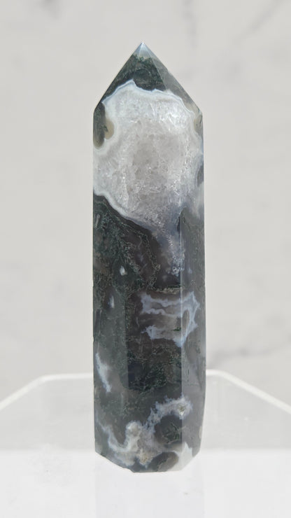 Moss Agate tower (6 sided)