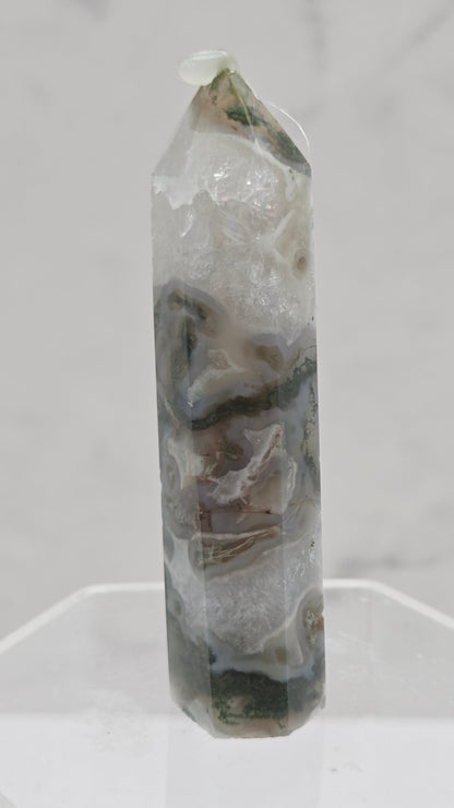 Moss Agate tower (6 sided)