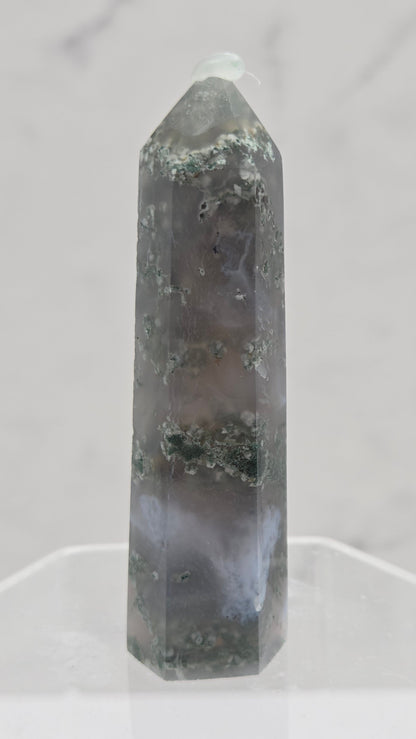 Moss Agate tower (6 sided)