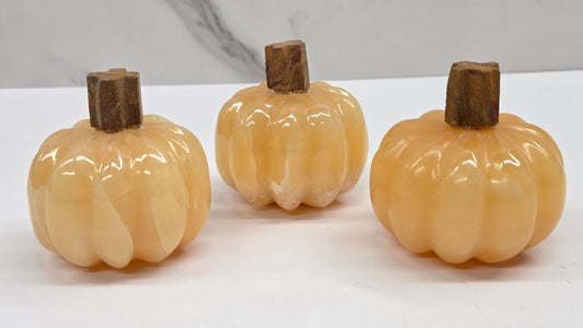 Orange Calcite pumpkins