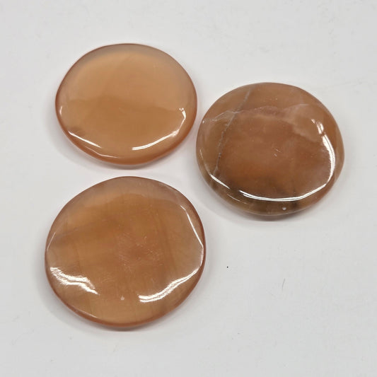 Honey Calcite flat coin