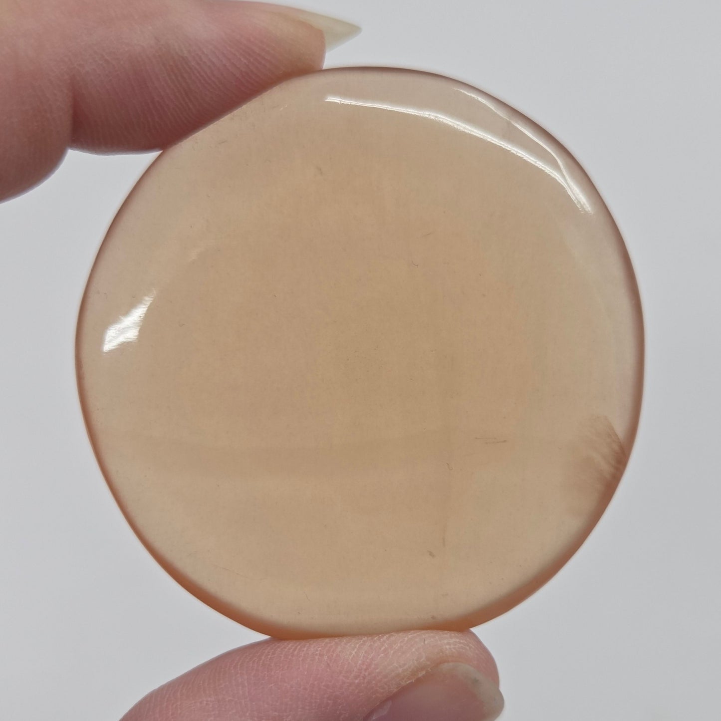 Honey Calcite flat coin
