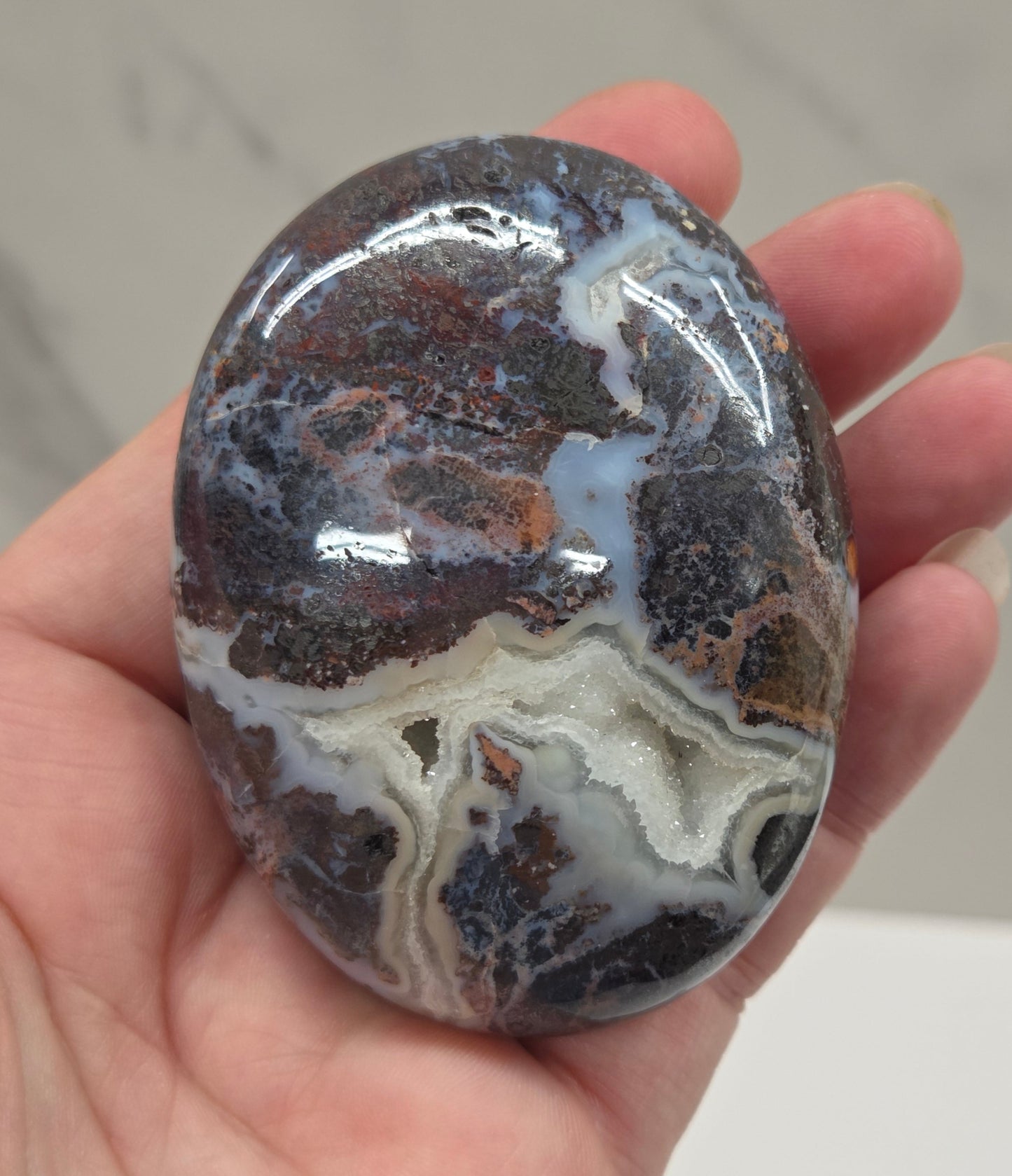 Palm - Pink Brecciated Jasper