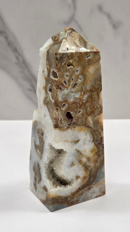 Drusy Quartz tower