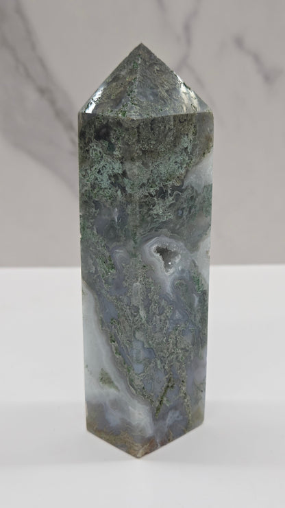 Moss Agate tower (4 sided)