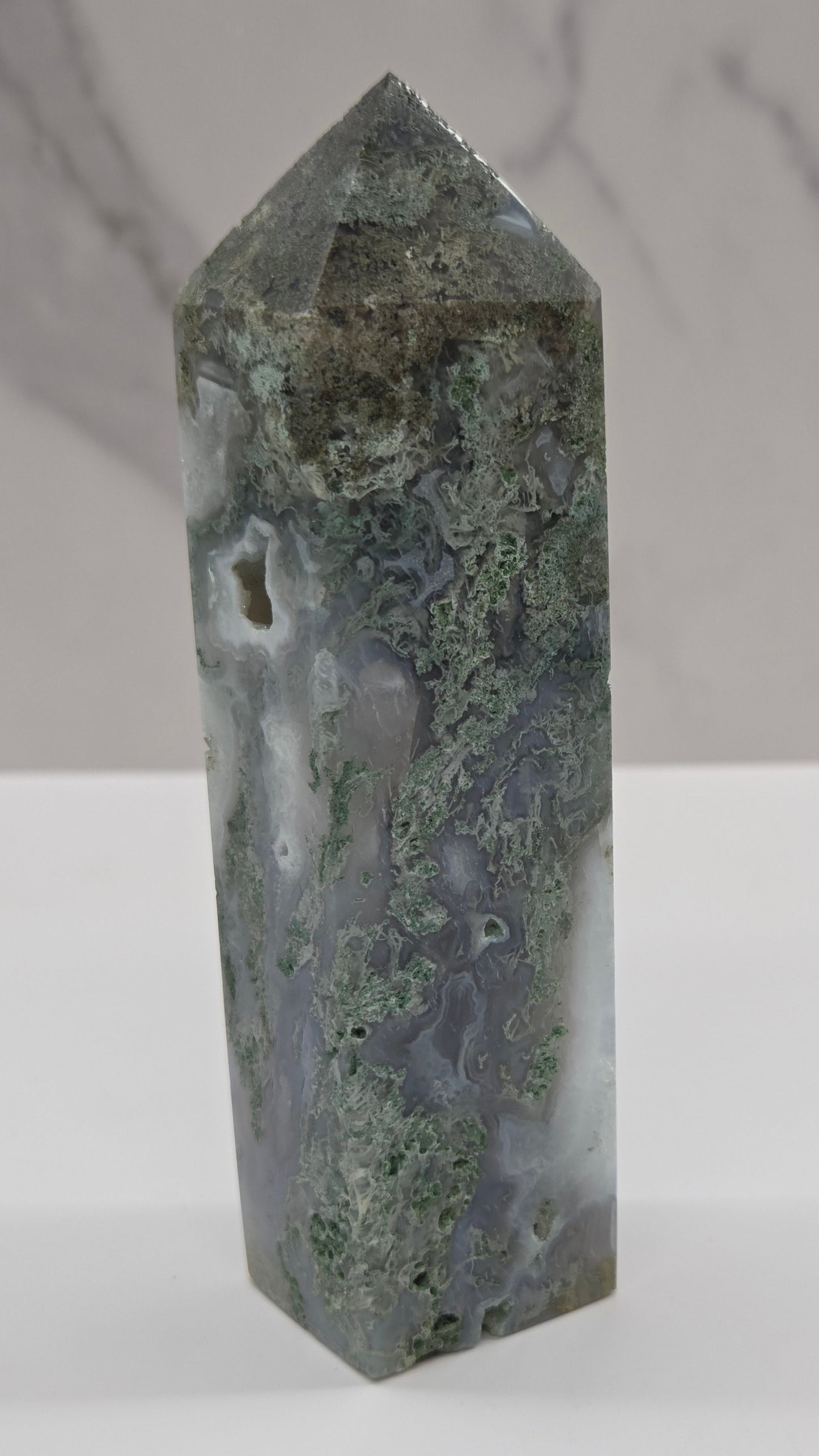 Moss Agate tower (4 sided)