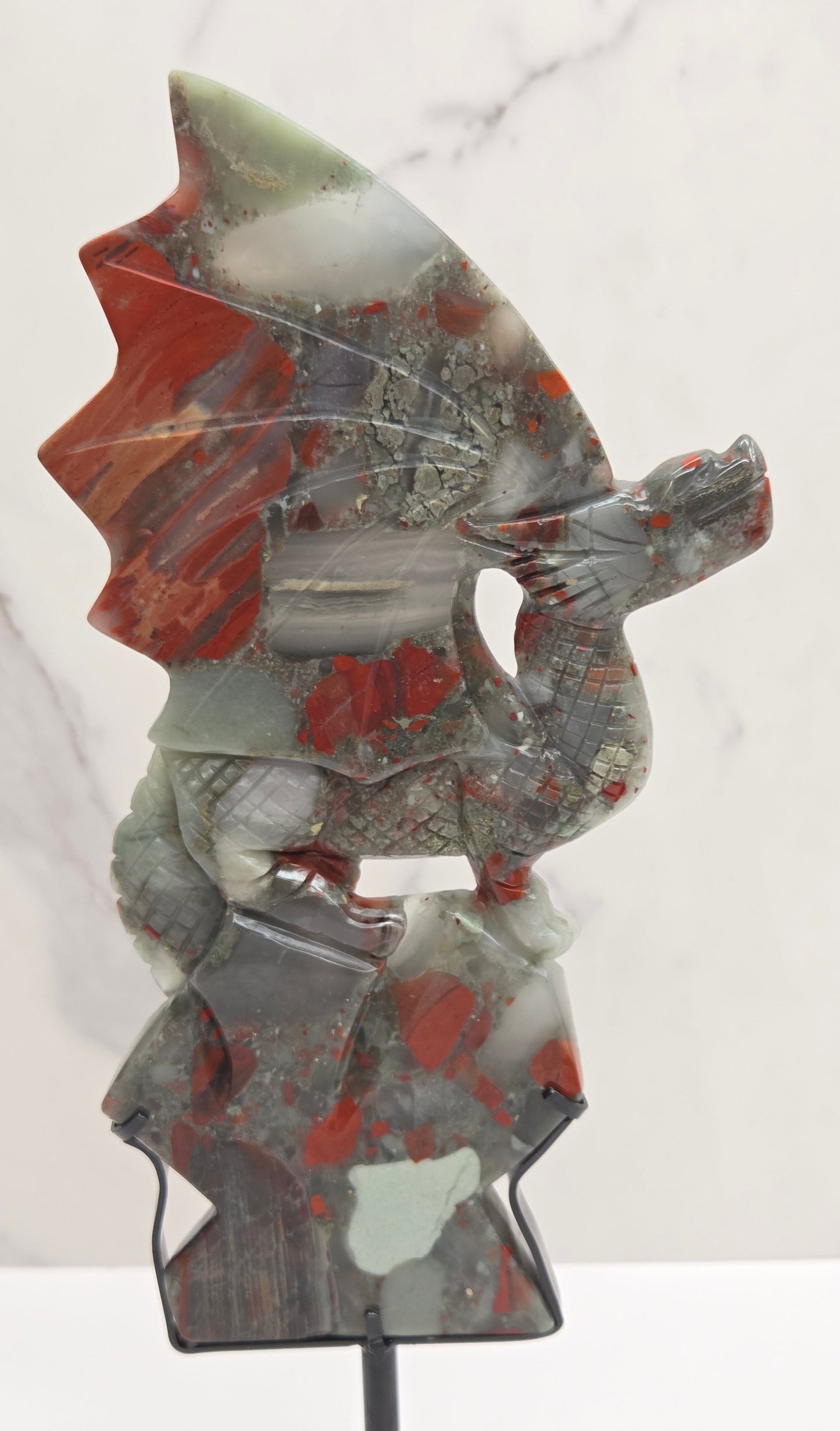African Bloodstone dragon