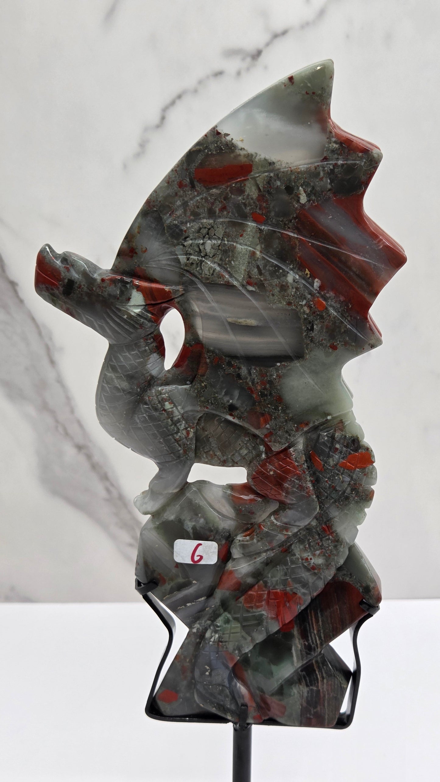 African Bloodstone dragon