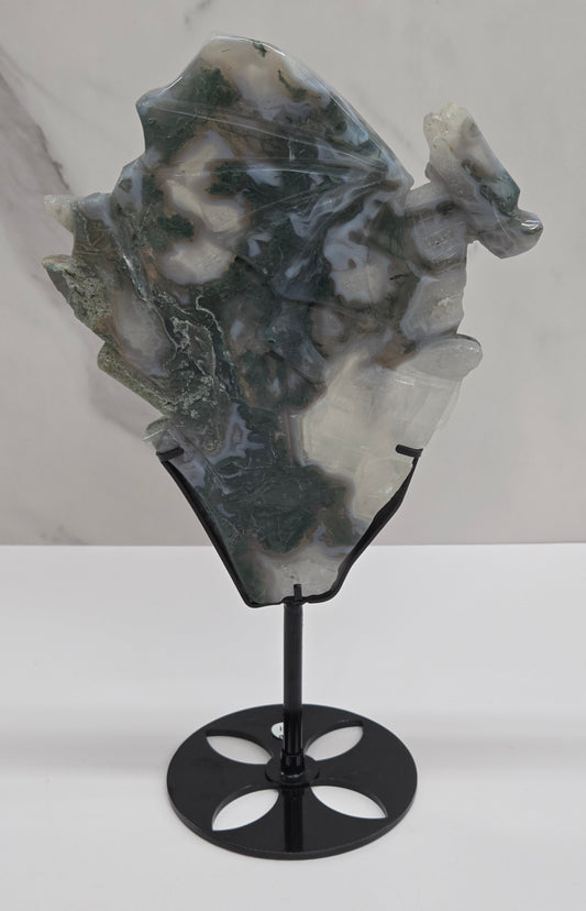 Moss Agate dragon
