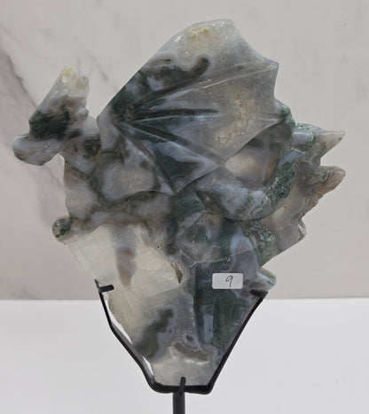 Moss Agate dragon