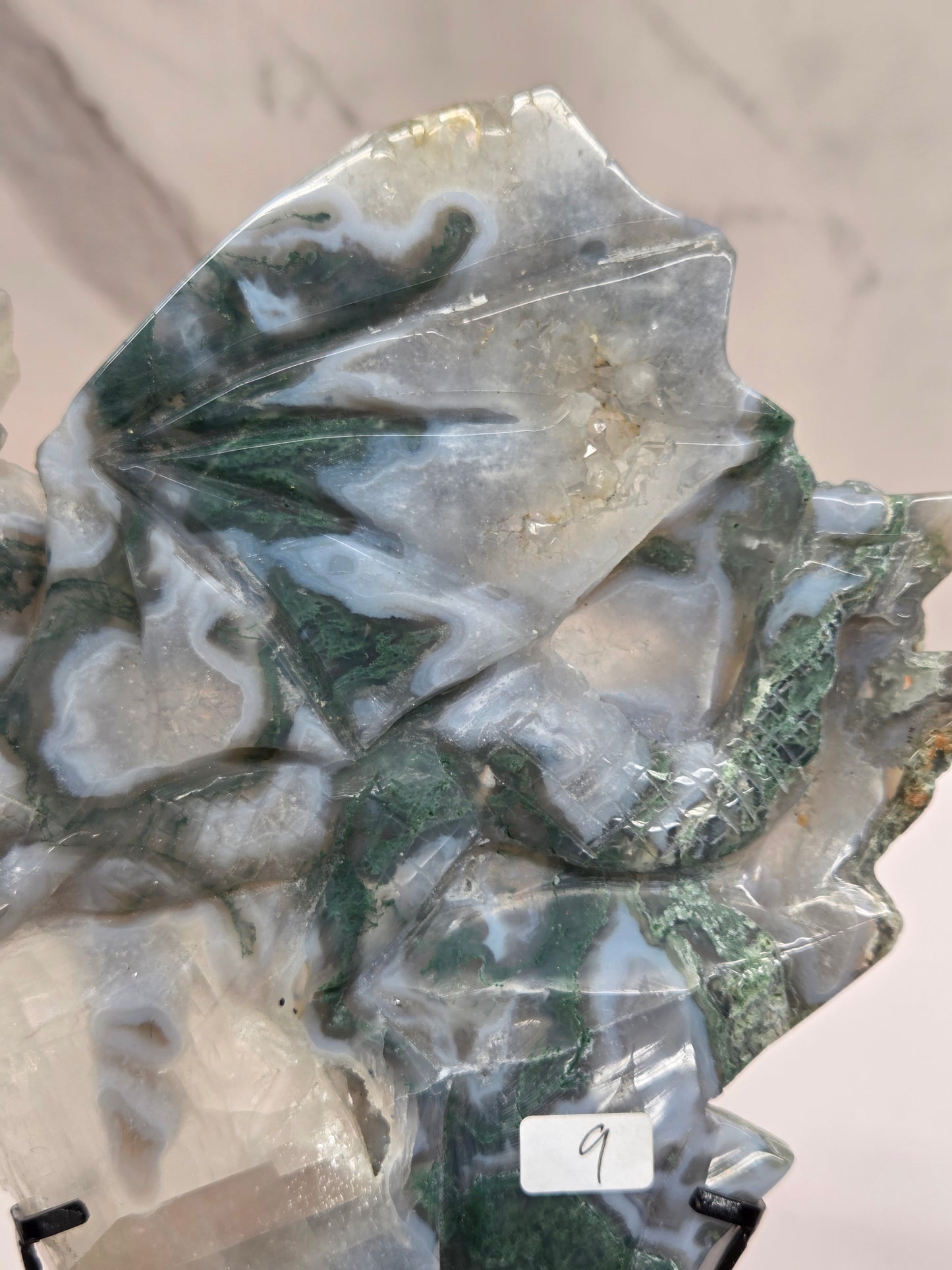 Moss Agate dragon