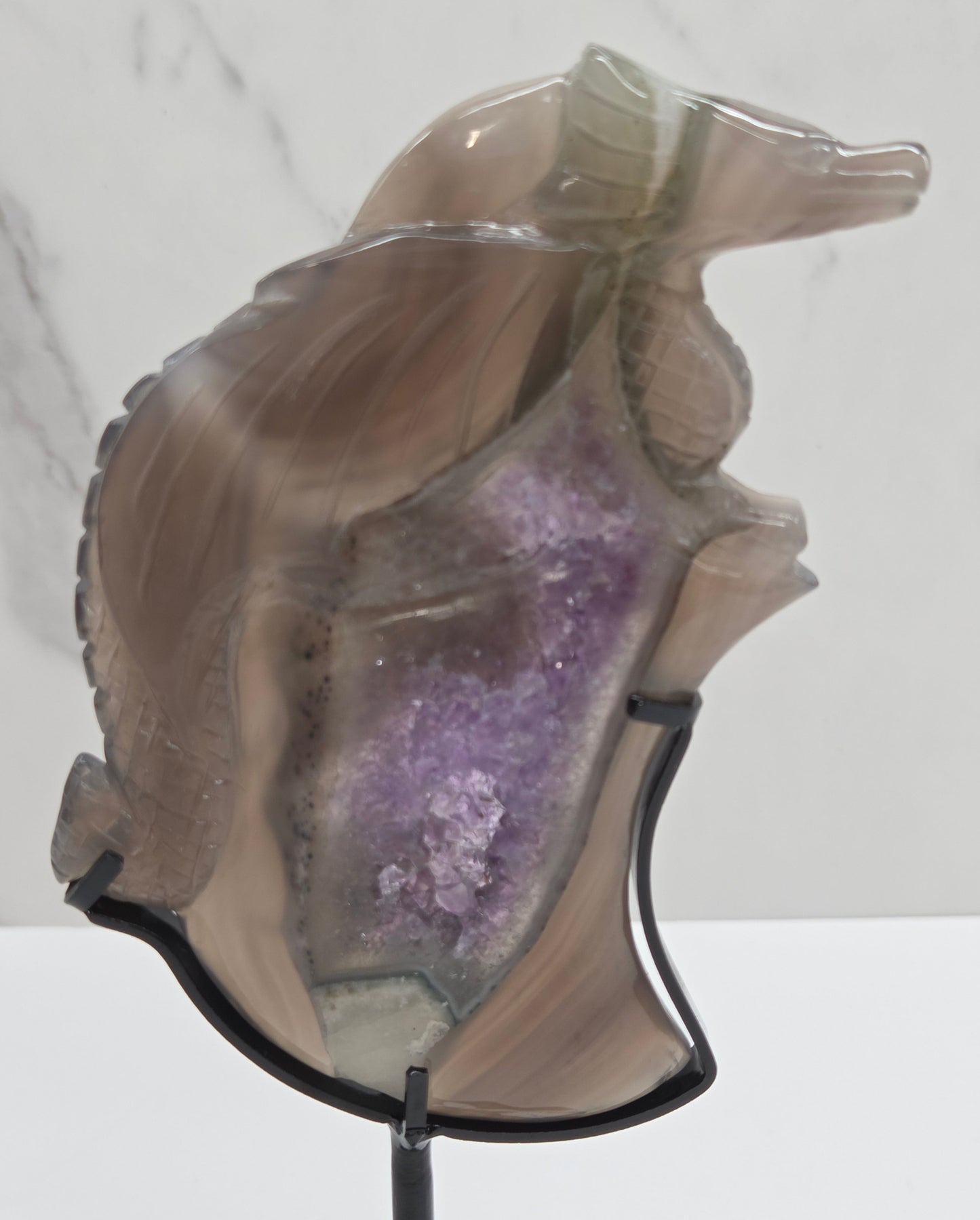 Drusy Agate dragon