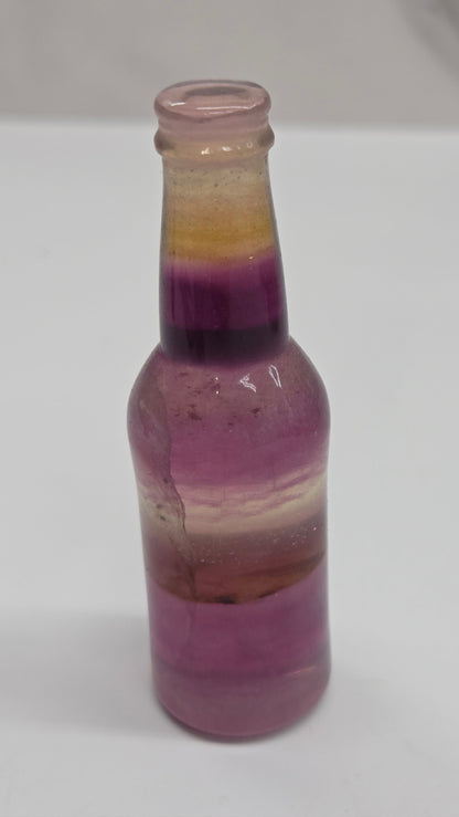 Fluorite beer bottle carving