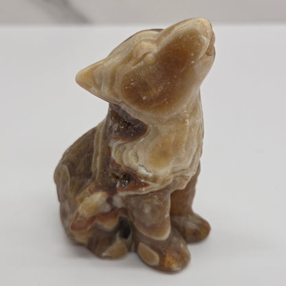 Wolf (M) - Amber Calcite