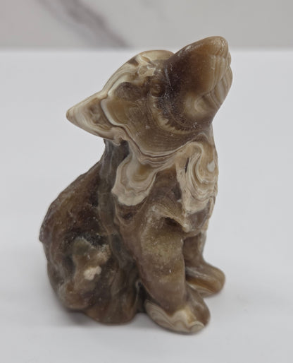 Wolf (M) - Amber Calcite