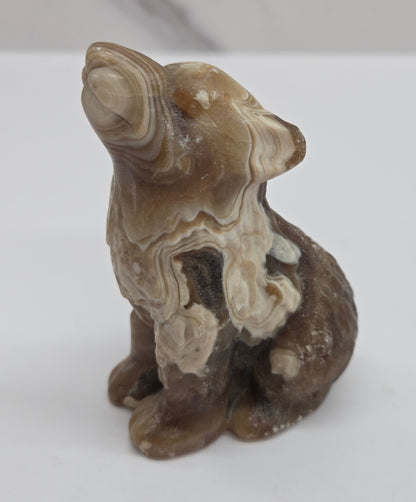 Wolf (M) - Amber Calcite