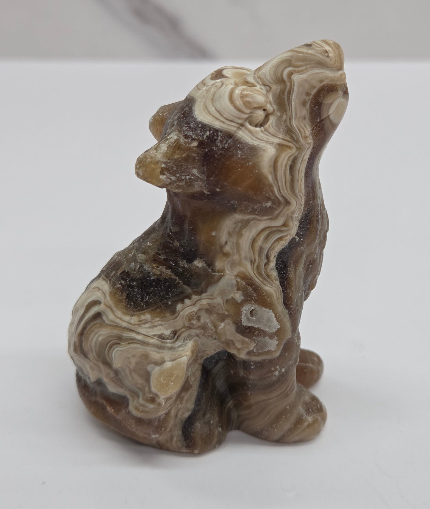 Wolf (M) - Amber Calcite